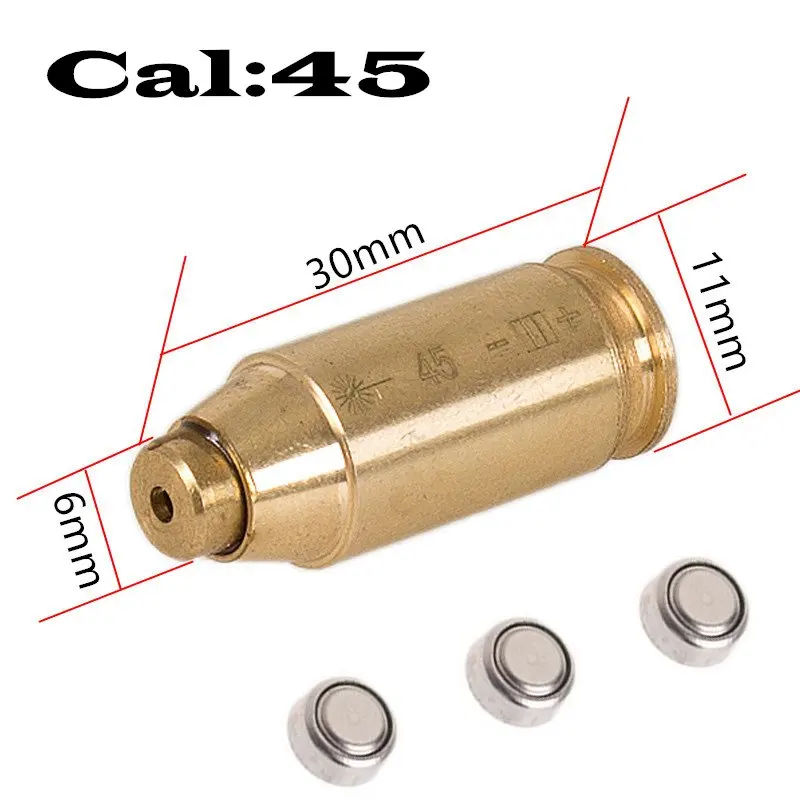 AUKMONT Brass Boresight CAL Cartridge Bore Sighter Red Dot Laser Scope Hunting Ammo Bullet | Спорт и развлечения
