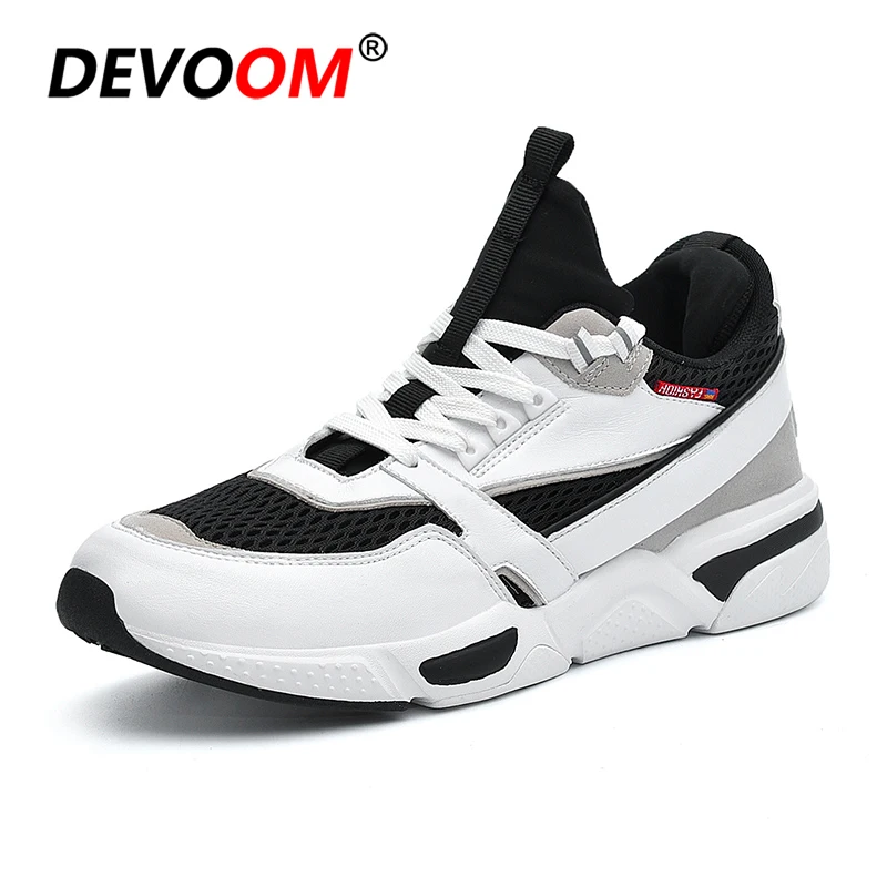 Sport Shoes Men 2018 Air Mesh + Leather Soft MD Rubber Sole Man Sneakers Winter New Style Running Plus Size | Спорт и развлечения
