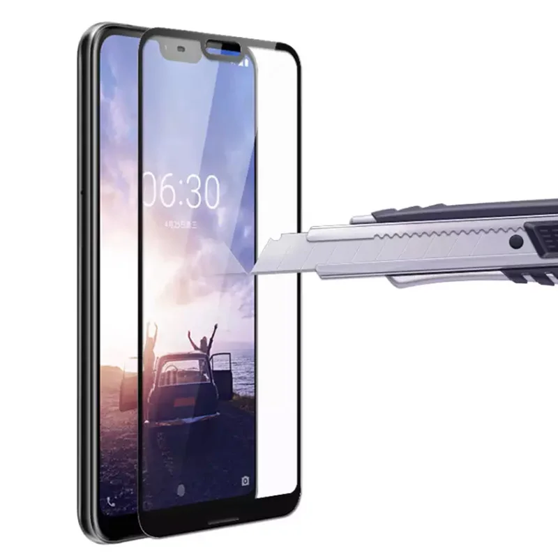 Чехол из закаленного стекла с полным покрытием для Nokia 2 3 6 5 7 Plus 9 8 1 X6 X7 X5 защита