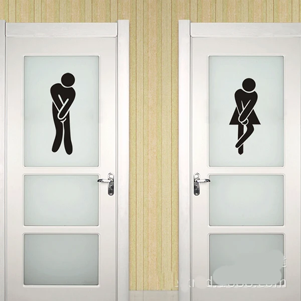 Дамские/мужские парные знаки уборная унитаз для мужчин и женщин полный домашний