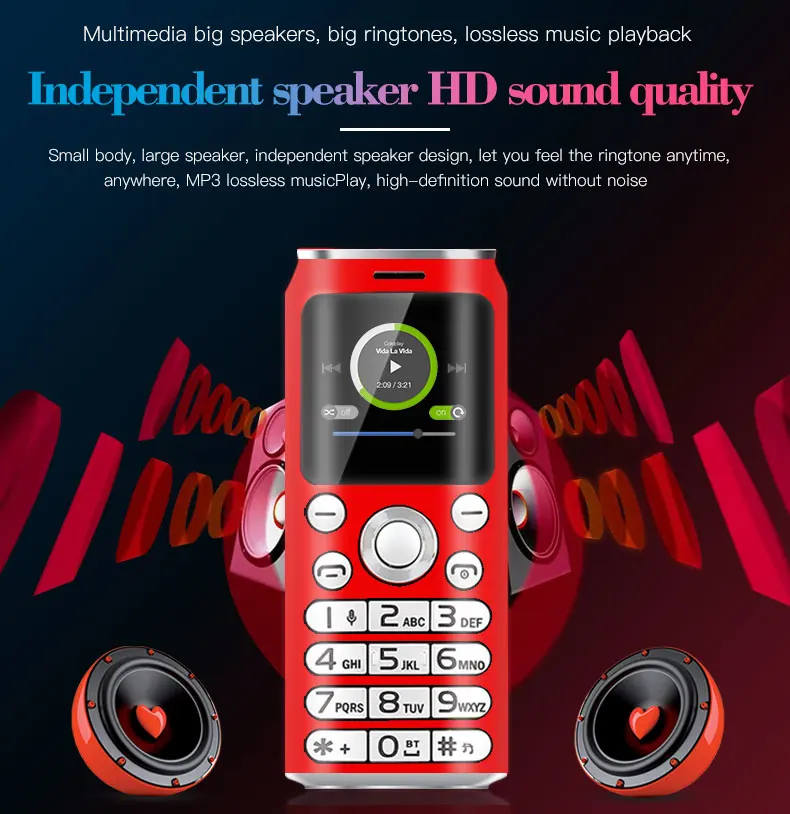 Новейший карманный мини мобильный телефон SATREND K8 1,0 дюймов cola форма телефон MP3 Bluetooth dialer запись звонков маленький мобильный телефон