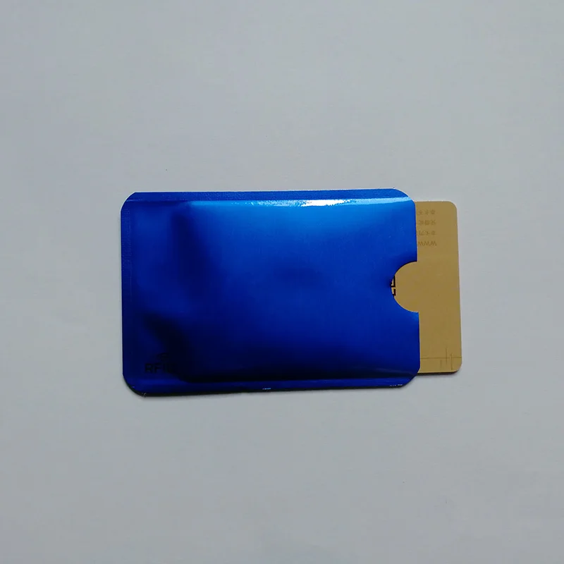 Металл кредитной держатель для карт Анти Rfid кошелек блокировки Reader замок банк держатель для карт ID банковская карта защиты корпуса из алюминия 6,2*9,2 см