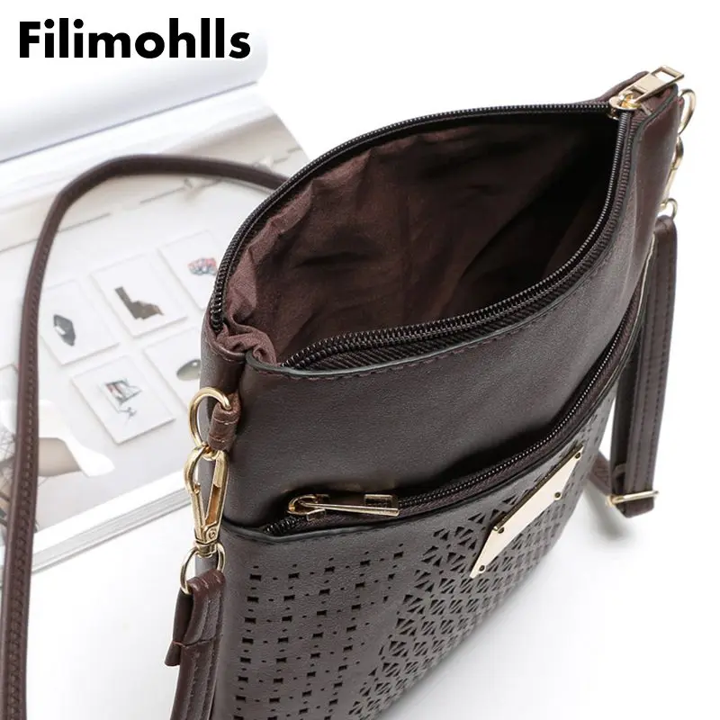 

2019 Small Casual women messenger bags PU hollow out crossbody bags ladies shoulder purse and handbags bolsas clutches F-160