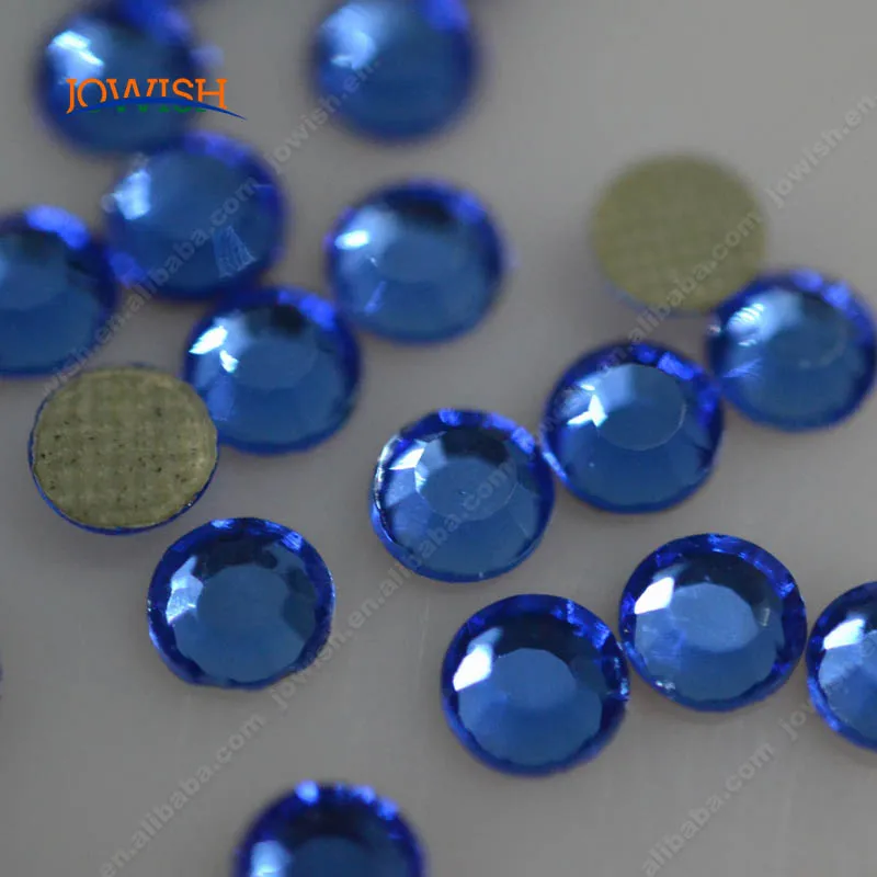 Корейские стразы без свинца с сапфировой от ss6 до ss30 Оптовая наклейка горячего пресса на стразы для одежды.