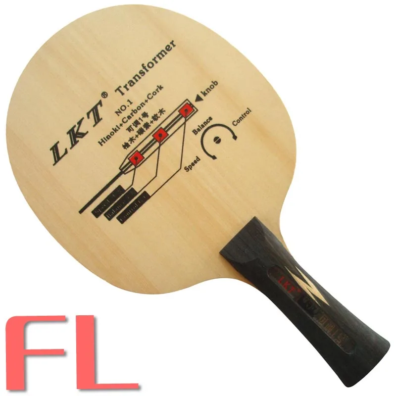 FL long handle LKT трансформатор № 1 Хиноки+ Карбон+ пробка Shakehand настольный теннис/PingPong лезвие - Цвет: FL long handle