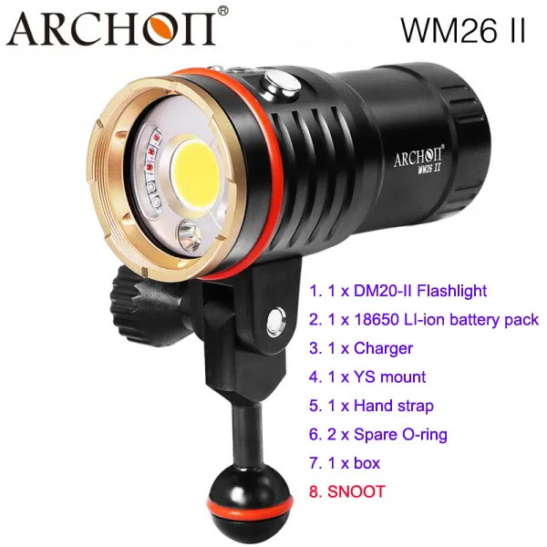 Акция! С тубусом! ARCHON DM20 II WM26 6000LM 60 Вт COB вспышка для съемки видео светильник