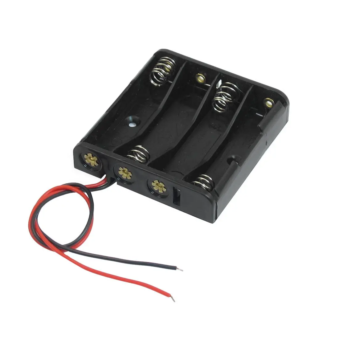 Черный 4x1 5 V AAA Батарея батареи держатель Чехол w проволочные выводы|lead wire|lead caselead