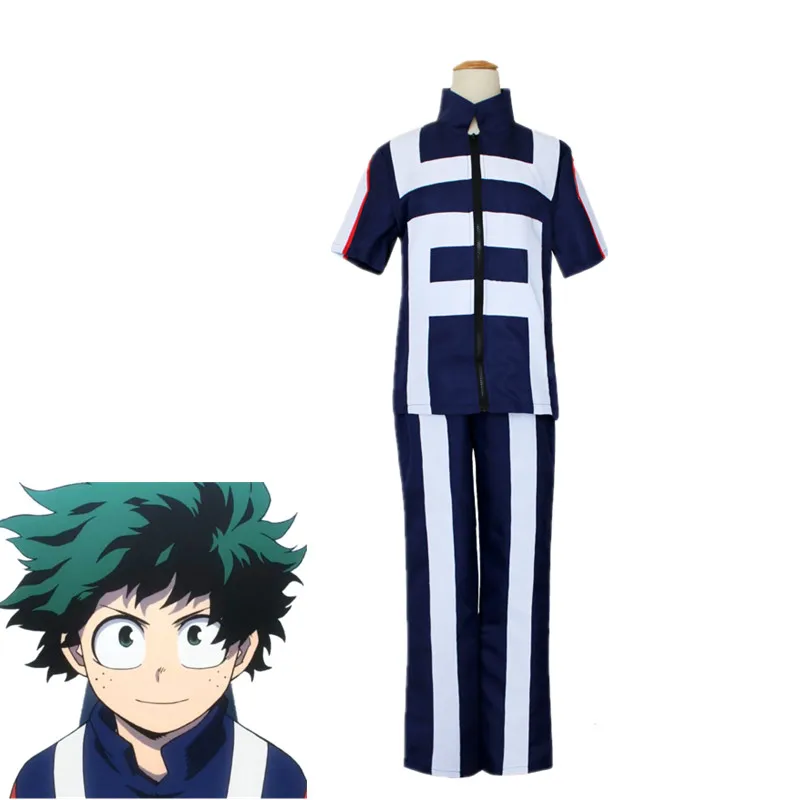 Тренировочная одежда для косплея моя геройская академия Izuku Katsuki Todoroki Shoto костюм