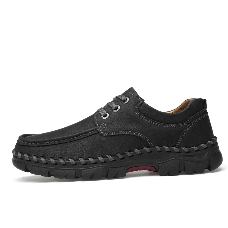 Men shoes Large size (38-46) England Outdoor Casual Shoes non-slip wear-resistant High Quality leather men's | Обувь