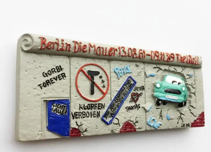 Berlin Germany Defense Wall 3D Fridge Magnets Tourism Souvenirs Refrigerator Magnetic Sticker