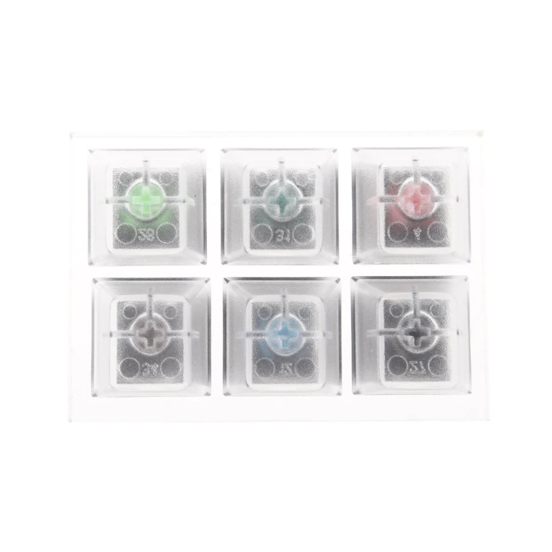 Механический Keyboard Clear Keycaps 6 Key Caps Swit6X тестер набор для Cherry MX | Компьютеры и офис