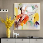 Современные абстрактные акварельные плакаты с цветами и принтами, настенная живопись на холсте, настенные картины для украшения гостиной без рамки