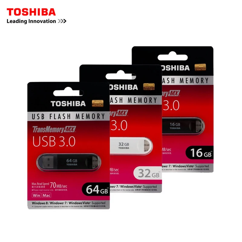TOSHIBA USB Flash Drive 3.0 Pen 32GB Pendrive Memory Stick Memoria 32G Disk Pendrives original 70M/s | Компьютеры и офис