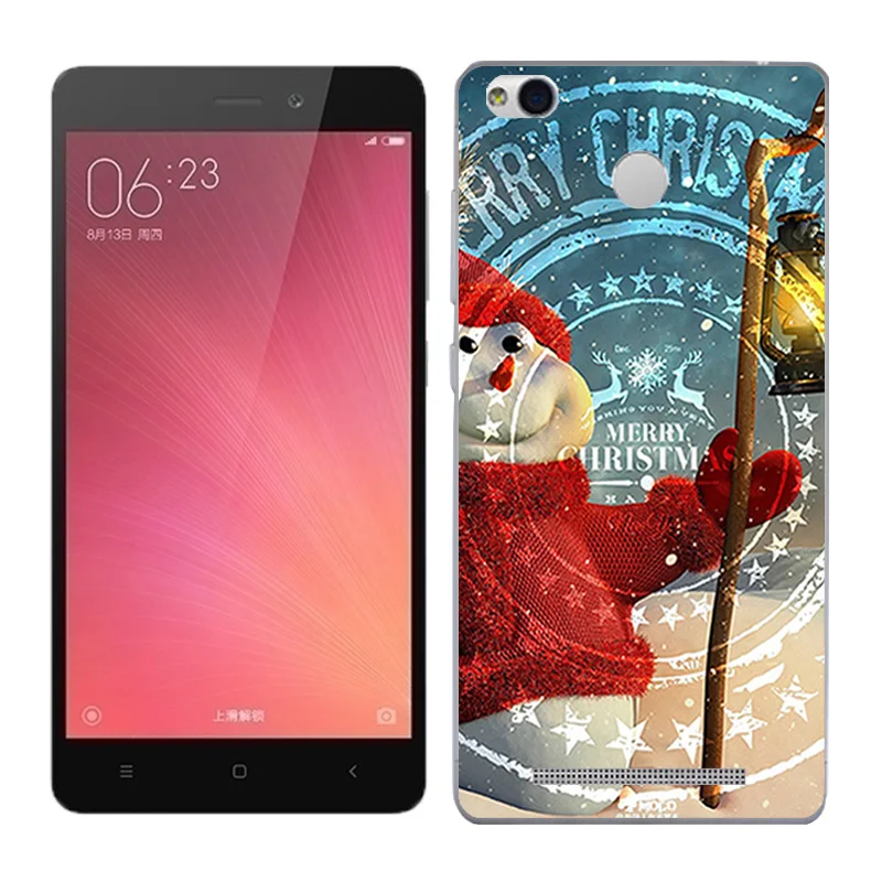 Case For Xiaomi Redmi 3 Pro 3s X'mas Day Painted Phone Back Cover FOR 3S S Soft Silicon | Мобильные телефоны и