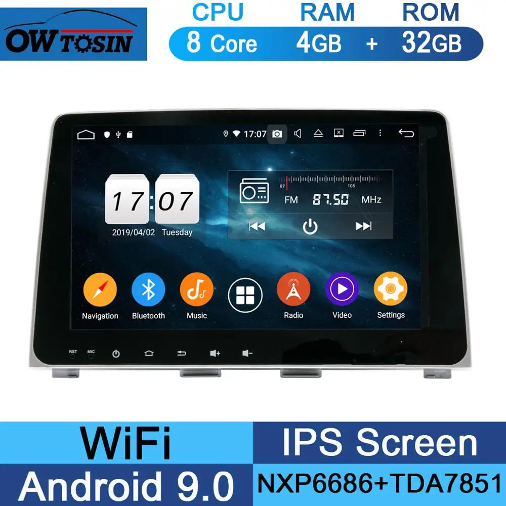 32G " ips 8 ядерный 4 Гб+ 64 ГБ Android 9,0 автомобильный мультимедийный плеер для hyundai Sonata 9 gps Радио стерео DSP CarPlay Parrot BT - Цвет: 32G