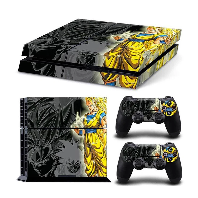 Dragon Ball Супер Сон Гоку виниловая Обложка Наклейка PS4 кожа для sony playstation 4 консоли и 2 контроллера Защитная Наклейка