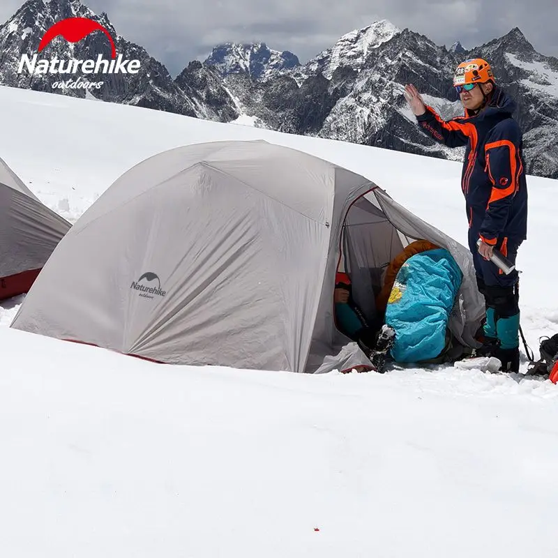 Палатка Naturehike туристическая 210T/ 20D на 3 человек двухслойная из силиконовой ткани