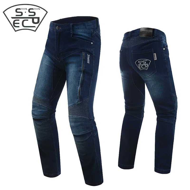 SSPEC Moto rcycle Jeans мужские moto cicleta pantalones защита для колена и бедер штаны гонок дышащие