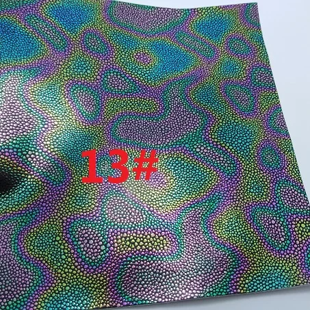 2 шт. 21x29 см Переливающаяся Икра тисненая Синтетическая кожа ткань для