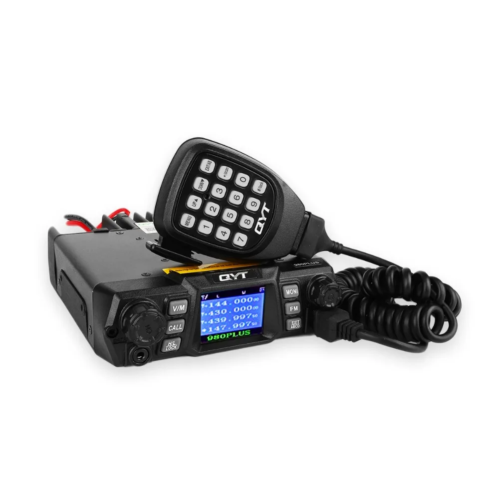 QYT KT 980 Plus VHF 136 174 МГц UHF 400 520 75 Вт двухдиапазонный базовый автомобильный мобильный