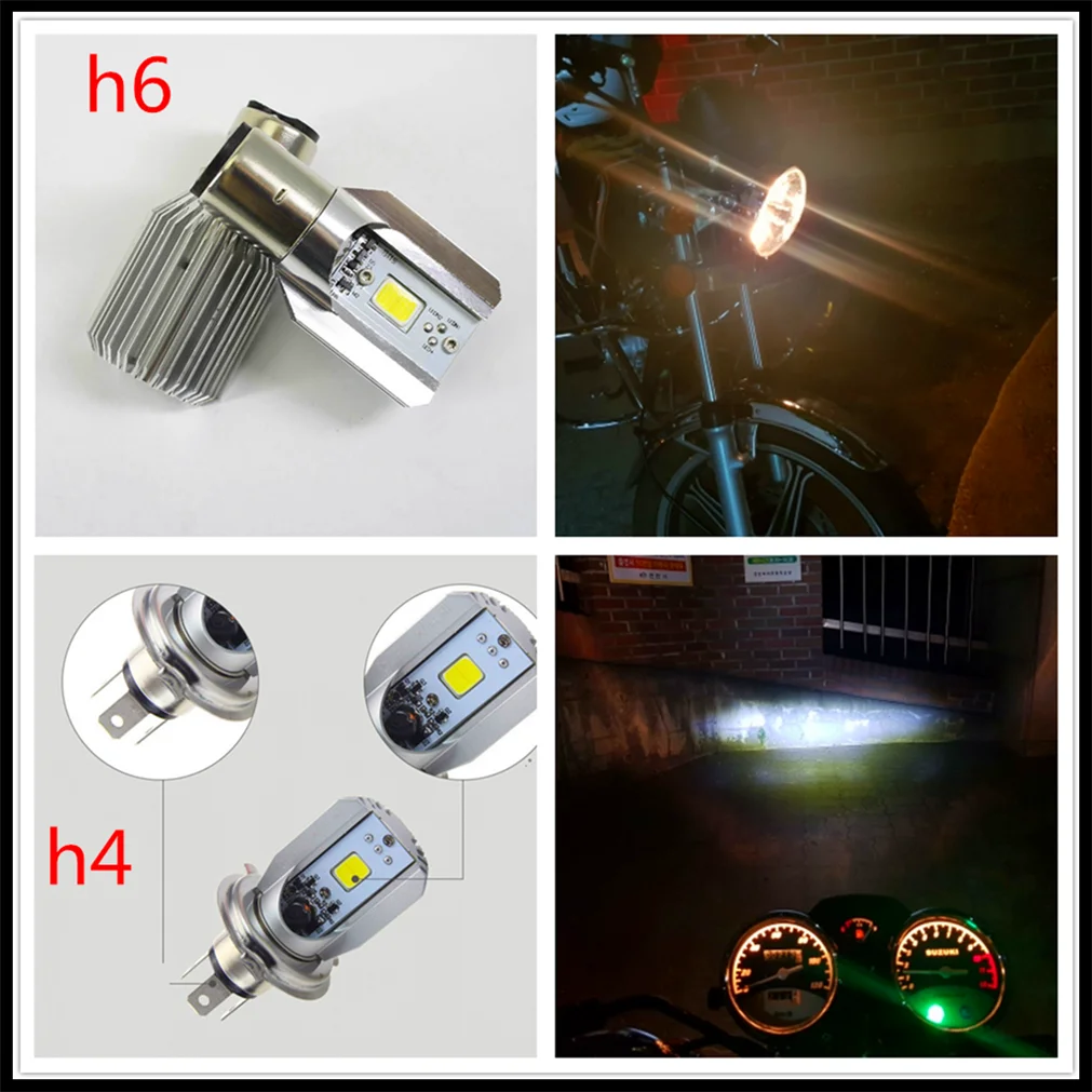 Светодиодная лампа для мотоциклетных фар H6 h4 6000k Light ATV YAMAHA MT03 MT25 FAZER600 FZ6S FZ6N FZ6R YBR 125|