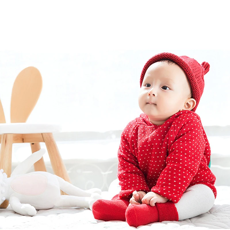 0-3 лет Bbaby обуви носки для новорожденных из хлопка для новорожденных мальчиков девочек Детские Зимние теплые детские носки Повседневное для детей ясельного возраста Колготки чулочно-носочные изделия, красный