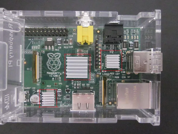 3 шт. клей Raspberry Pi радиатор кулер чистый алюминиевый Набор Радиатор для охлаждения