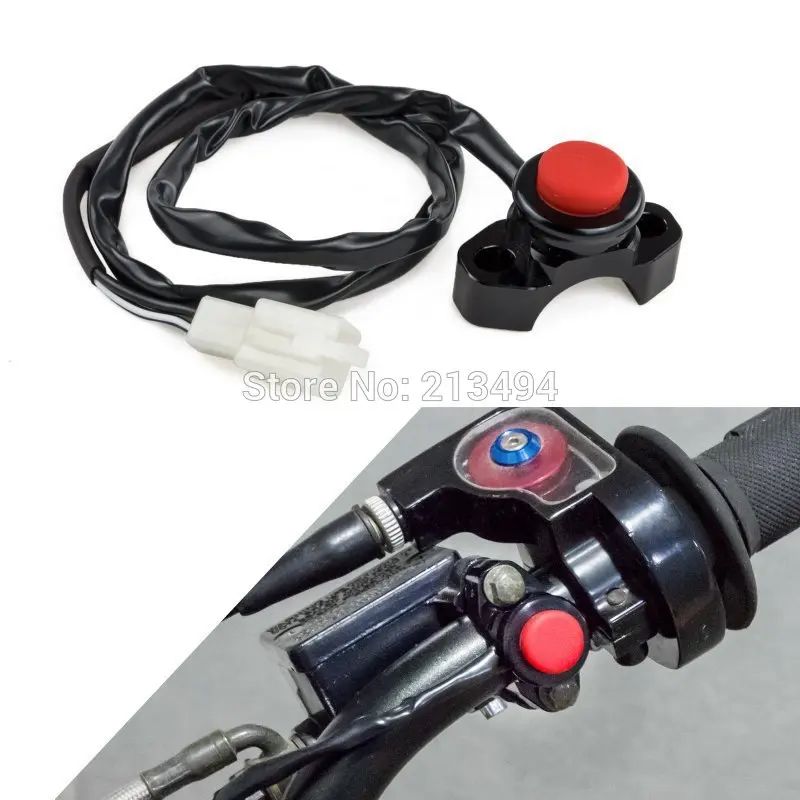 

Billet Engine Kill Starter Switch For Honda Kawasaki Suzuki Yamaha KTM Husaberg