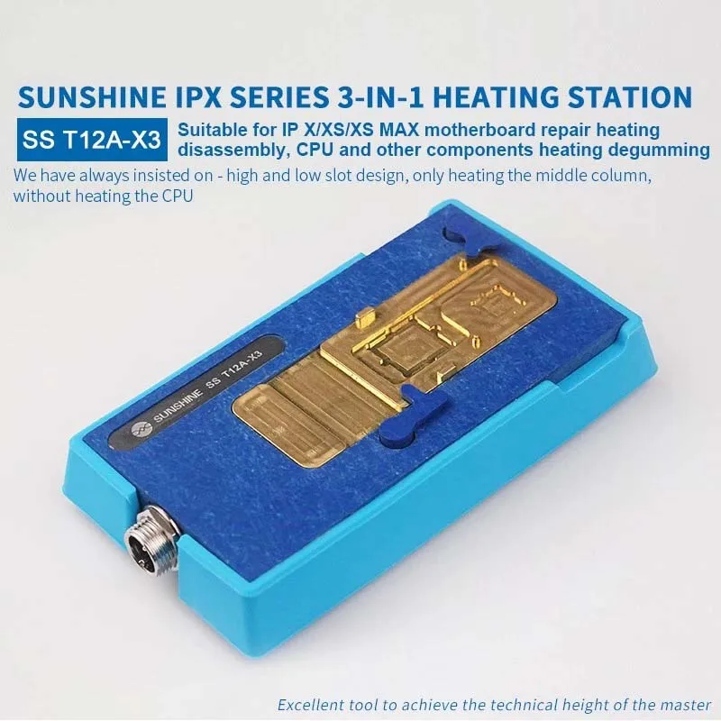 Jyrkior SS-T12A для iPhone X XS Max отпечатков пальцев лица ID ремонт материнская плата слоистая нагревательная станция платформа для распайки инструменты