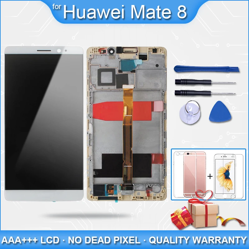 Мобильный телефон lcd s для huawei mate 8 сенсорный экран с рамкой оригинальный Ремонт