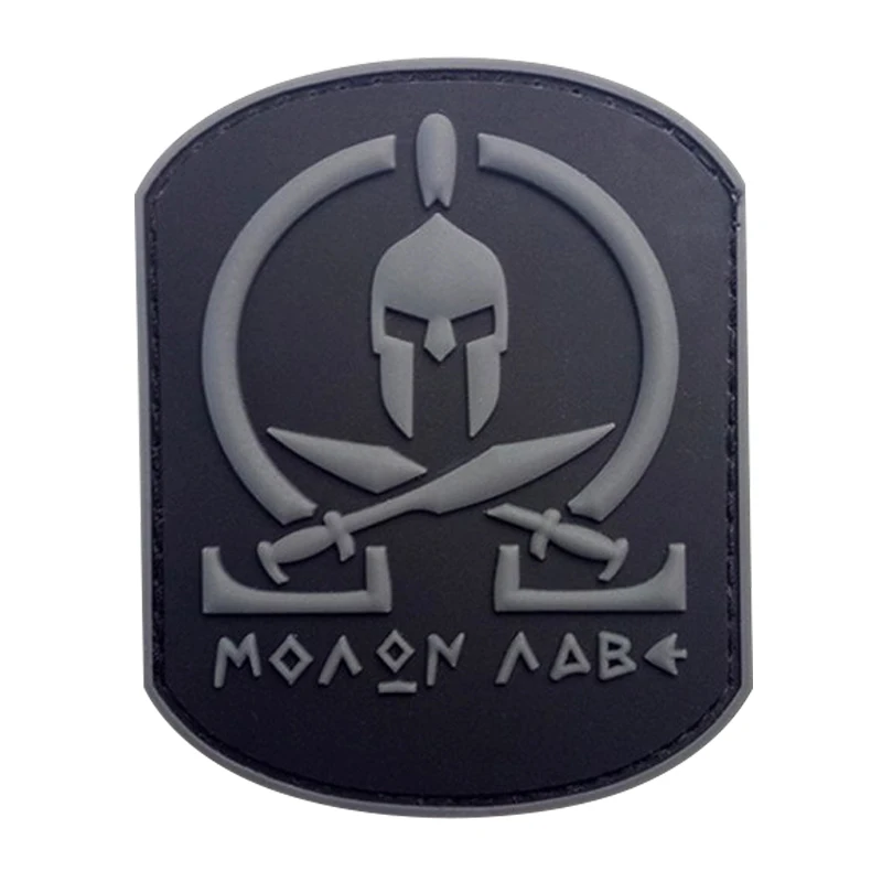 Модный 3D Резиновый значок Звездные войны Спартанский череп Тактический из ПВХ