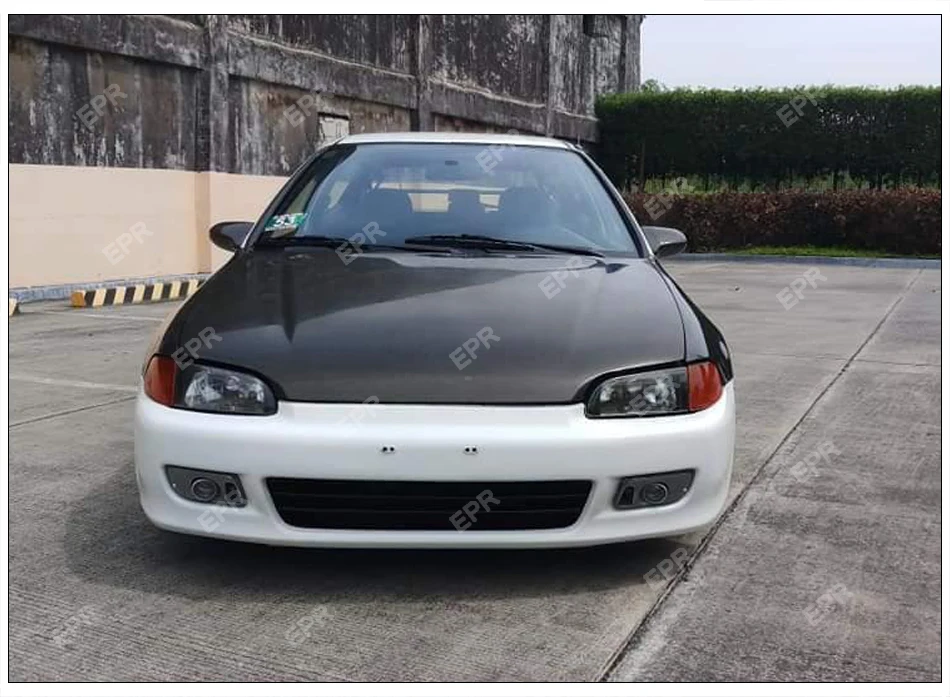 Капот из углеродного волокна для Honda EG Civic(1992-1995) 4 двери OEM Стиль FRP/Стеклопластик корпус капота комплект тюнинг отделка для Civic EG гонки
