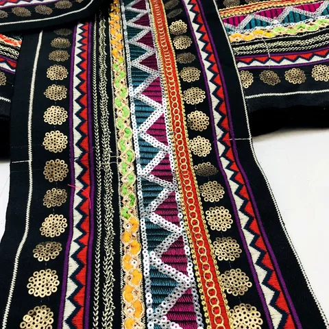 Новая невероятная Высококачественная экзотическая народная традиция 17 см x 50 см тканая лента с вышивкой кружевные аксессуары ткань «сделай сам» скатерть для юбки