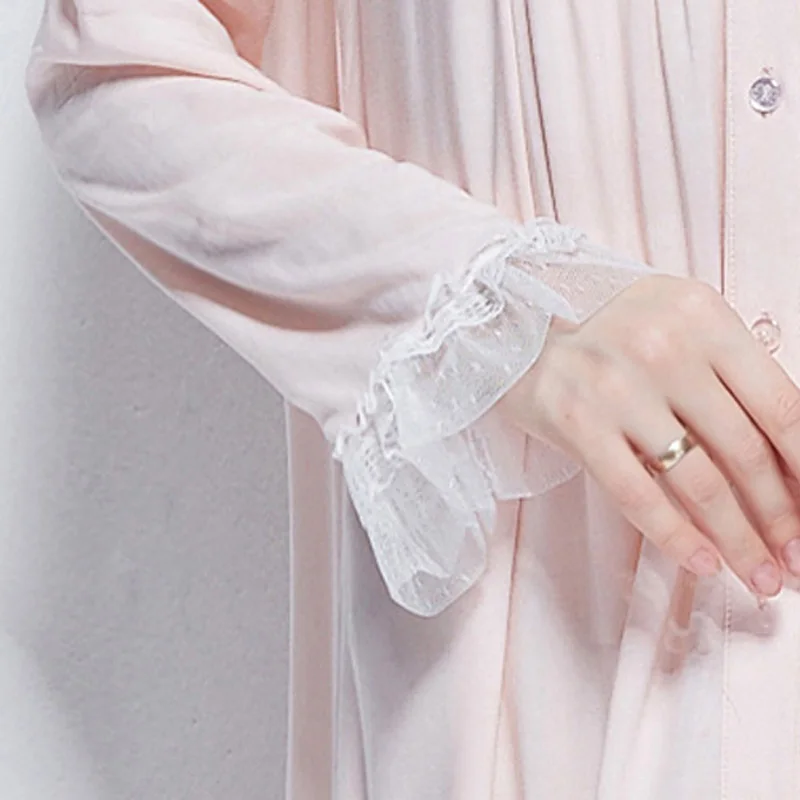 Европейский бренд Женские Элегантные ночные рубашки тонкая Милая Кружевная