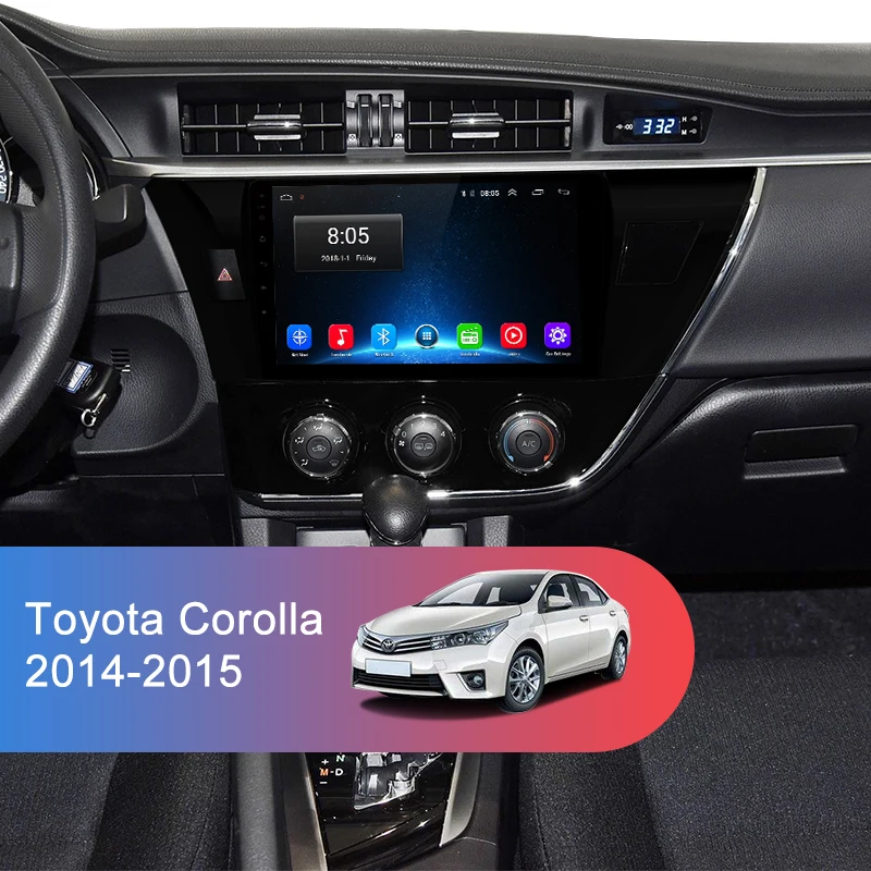 Junsun V1 pro 4G+ 64G CarPlay Android 9,0 DSP для Toyota Corolla автомобильный Радио Мультимедиа Видео плеер gps RDS 2 din dvd