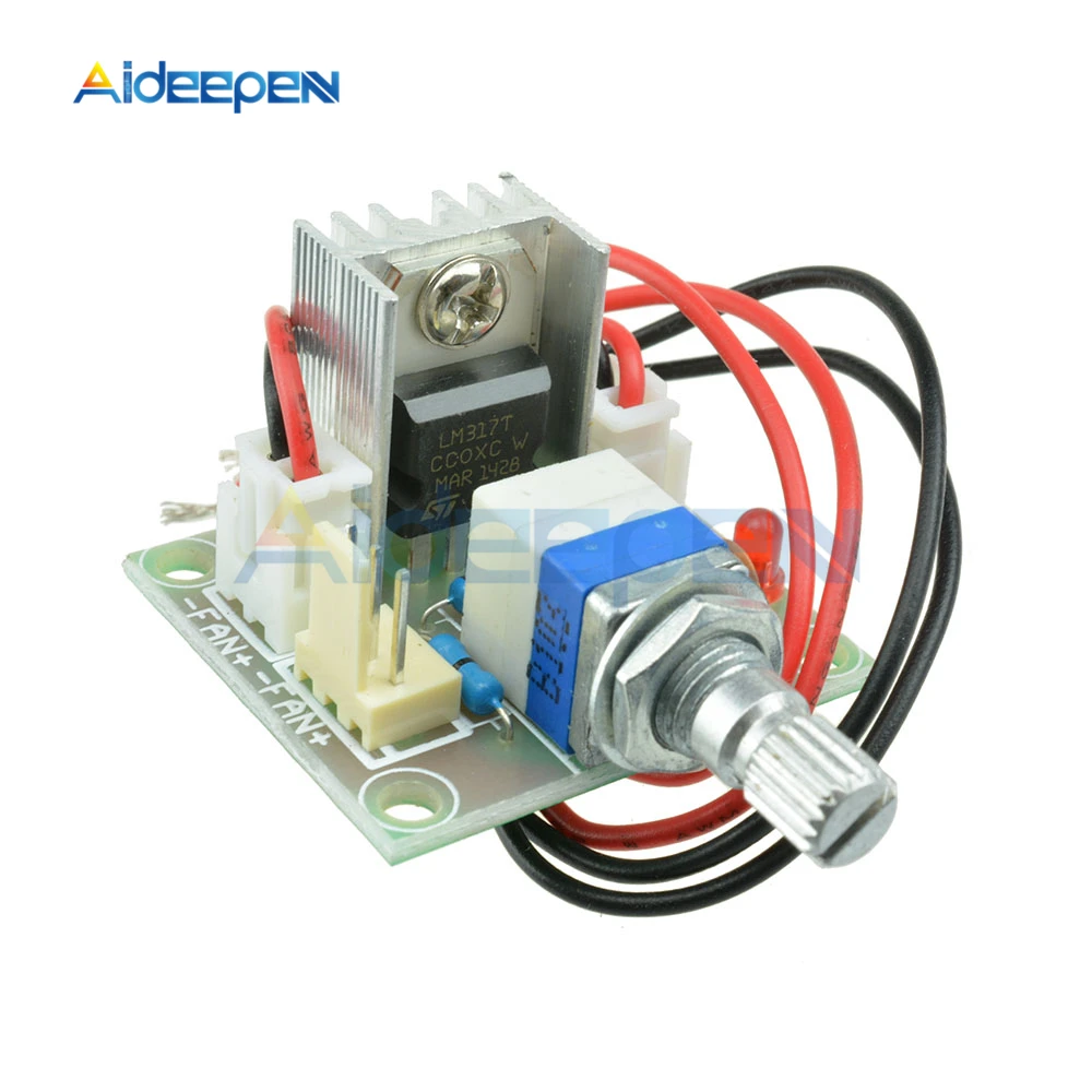 

LM317 DC Linear Converter Down Voltage Regulator Board DC 3.25-15V to DC 1.25V-13V Speed Control Module