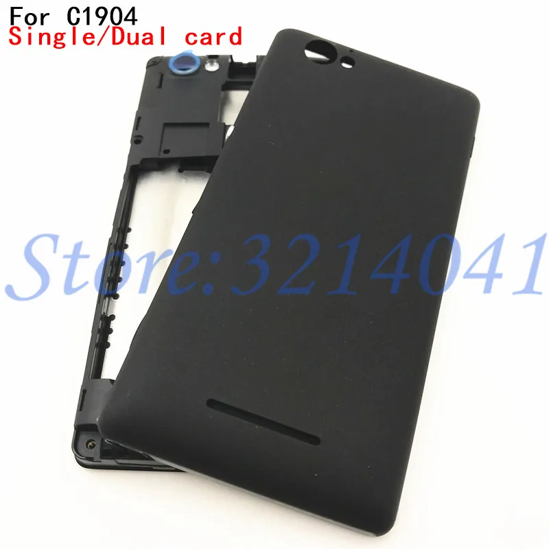 Full Housing LCD panel Middle frame case Battery door cover Side button For Sony Xperia M C1904 C1905 C2004 C2005 Repats | Мобильные