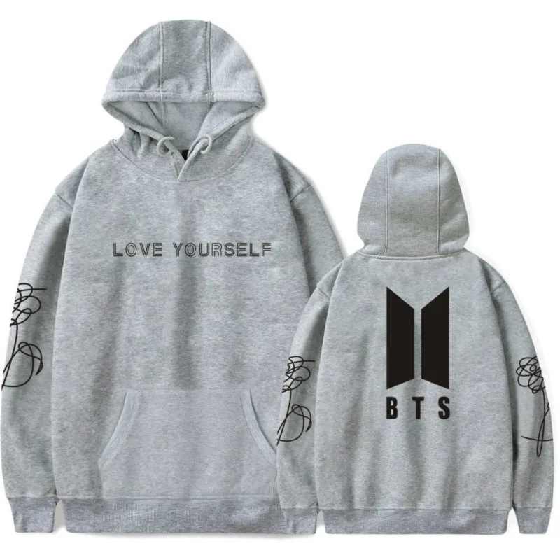 Kpop Amor Usted Mismo Harajuku Sudadera Bangtan Boys Moda Hoodies 2018 Autumn New Style | Мужская одежда