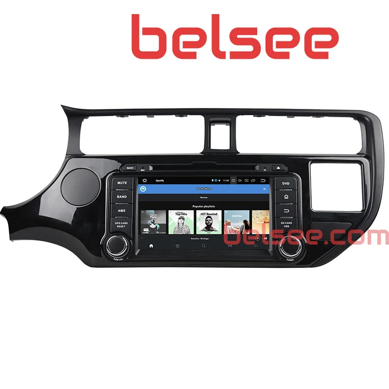 Автомагнитола Belsee Kia Rio 2011 2014 Android 8 GPS DVD плеер 2 Din стерео спутниковая навигация