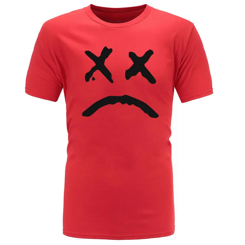 red black Летняя Новинка, футболка, музыка, мужские Графические футболки, рэп, футболка, мужская, хлопок, хип-хоп, большие размеры, удобная хип-хоп Футболка - Цвет: red black