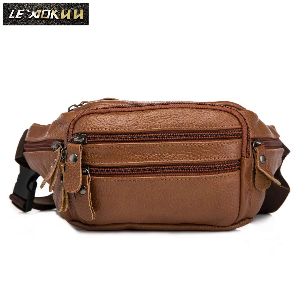 Модная качественная кожаная мужская сумка слинг через плечо дизайнерская