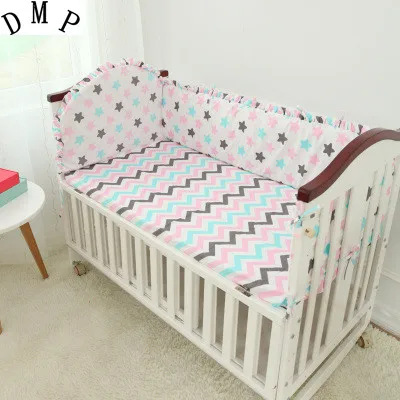 

Promotion! 5PCS Cartoon Baby Crib Sets,100% Cotton Fabrics cama infantil Baby Bedding Sets (4bumpers+sheet)