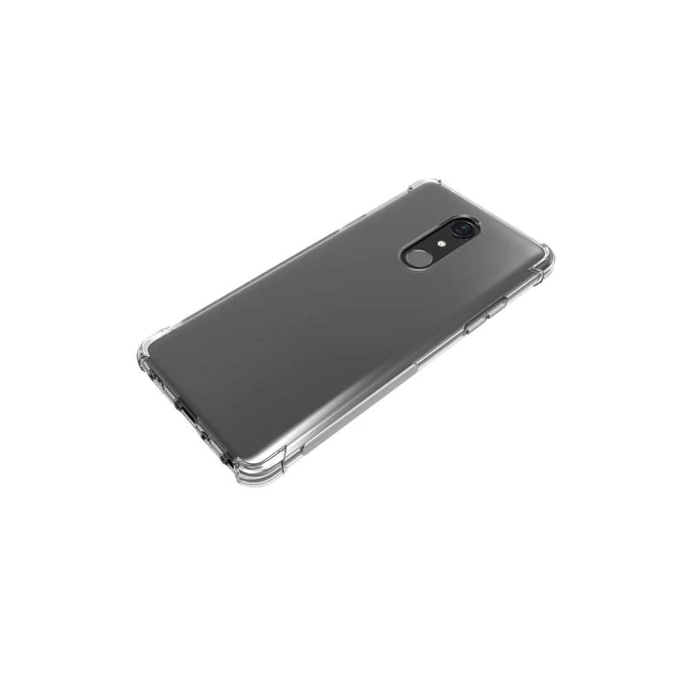Для LG Q9 и G7 Fit чехол + прозрачное закалённое стекло Мягкие TPU Тонкий геля защиты