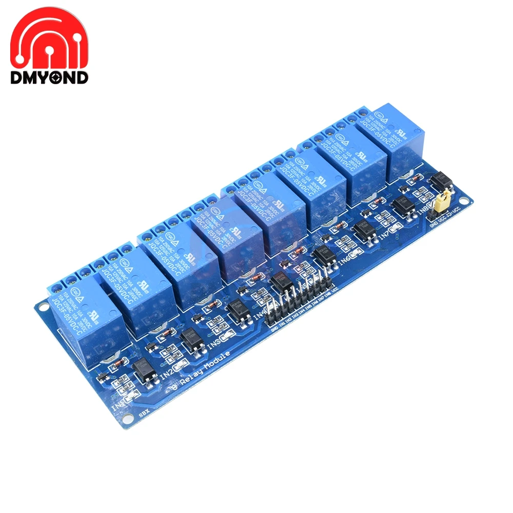 Модуль платы реле постоянного тока 5 в 8 каналов модуль для оптопары Arduino