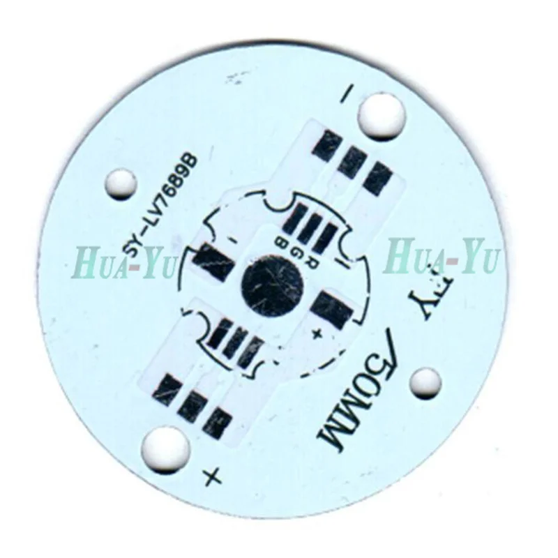 10 шт. 3 Вт 50 мм алюминиевая пластина RGB led pcb плата теплоотвод доска для прожектора
