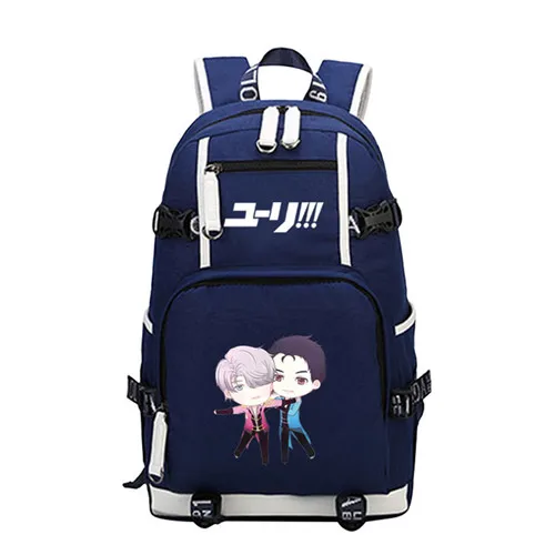 10 Хит, аниме, YURI on ICE Victor COS, цветной рюкзак с принтом, Mochila, Женский Школьный рюкзак, рюкзак для ноутбука, брезентовые рюкзаки для девочек-подростков - Цвет: 10