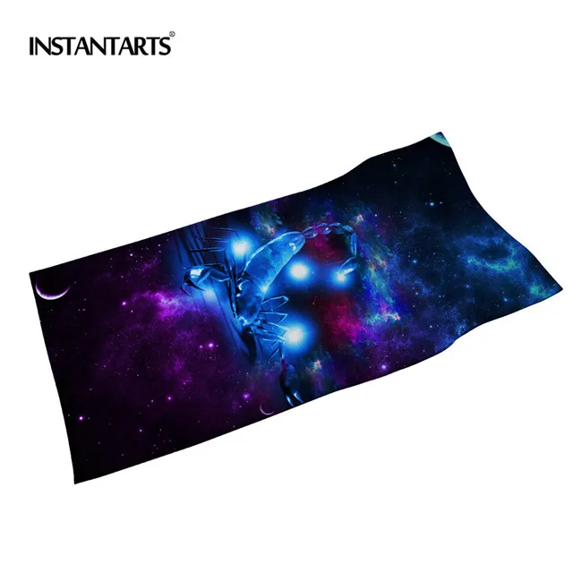 CC3205 INSTANTARTS 3D Galaxy Wolf животные принтованное из микрофибры полотенце для плавания s быстросохнущее спортивное полотенце для отдыха на природе сушильное банное полотенце s - Color: CC3205