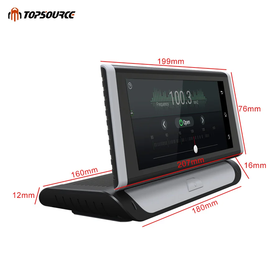 TOPSOURCE 6 86 дюймов DVR 4G ADAS Автомобильная камера GPS навигация HD 1080P Android 5 1 видео
