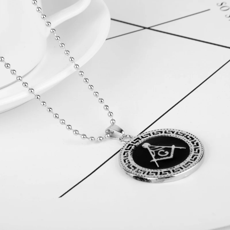 MQCHUN Винтаж масон вольный каменщик масонские квадратное ожерелье подвеска с