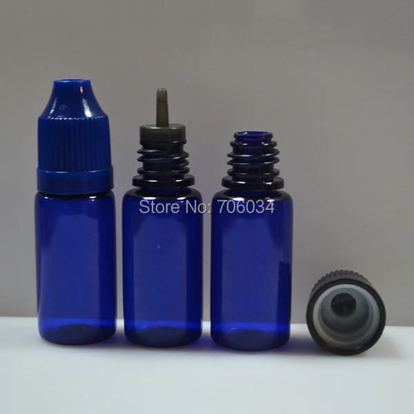 Пластиковые бутылки капельницы для домашних животных 10 мл Bottle100pcs10ml синяя